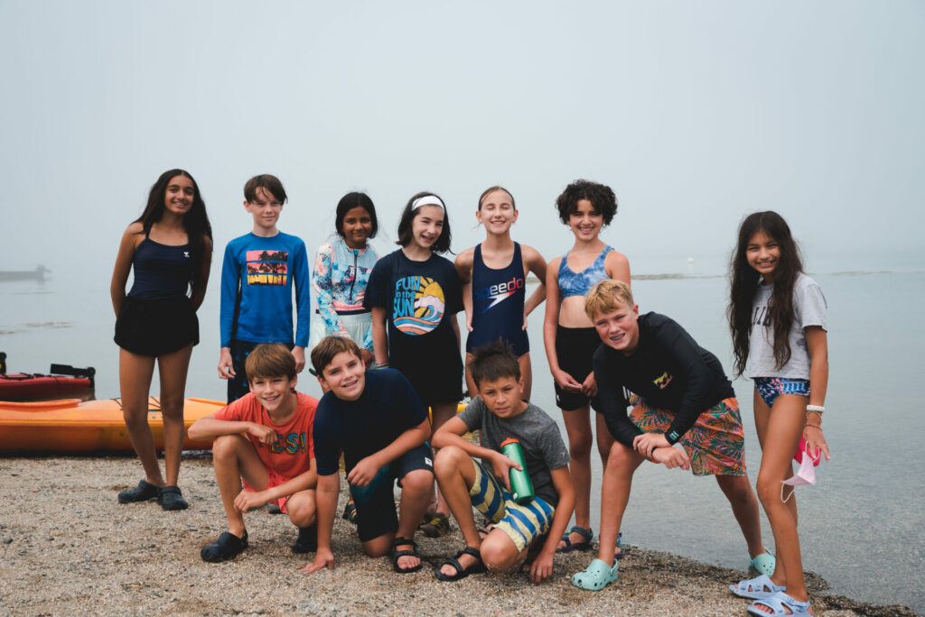 Kayaking and beach teen program