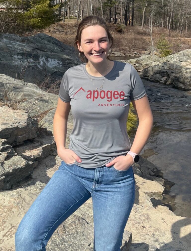 Claudia in the Women's Cut Synthetic Tee