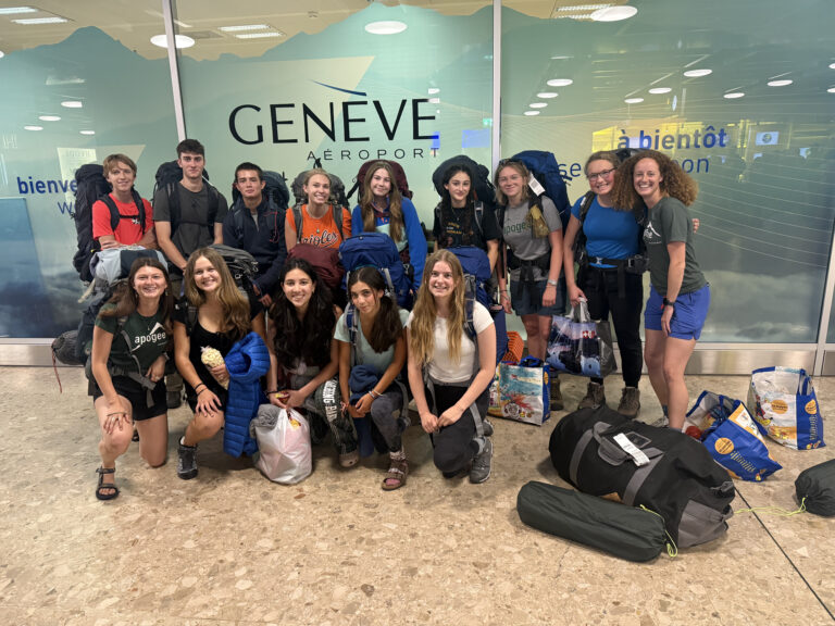 teen adventure trip gets started in the Alps